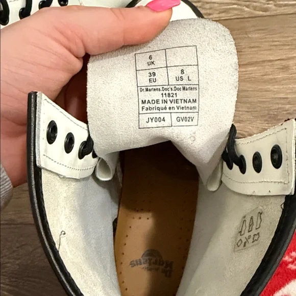 Dr. Martens Women's White Combat Boots - Picture 4 of 4